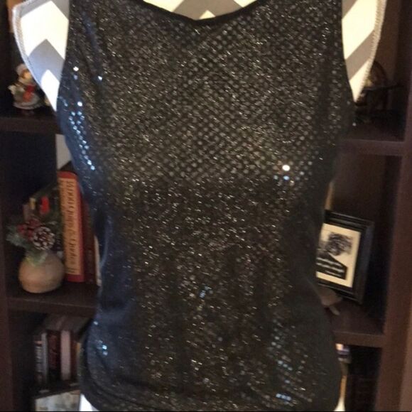 HeartSoul Shiny Top SMALL Black/Silver - Picture 2 of 5